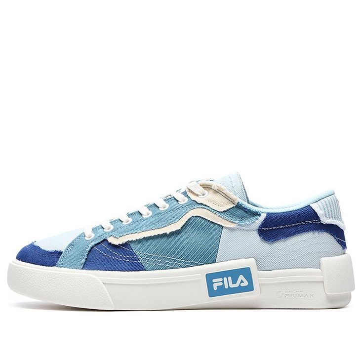 (WMNS) FILA FUSION Canvas Skate Shoes 'Blue Green' T12W228207FSN
