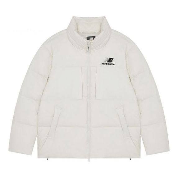 New Balance Short Down Jacket 'White' 5PB43053-CRE