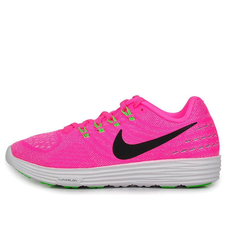 (WMNS) Nike Lunartempo 2 Pink Blast Black-White-Rg Green 818098-601