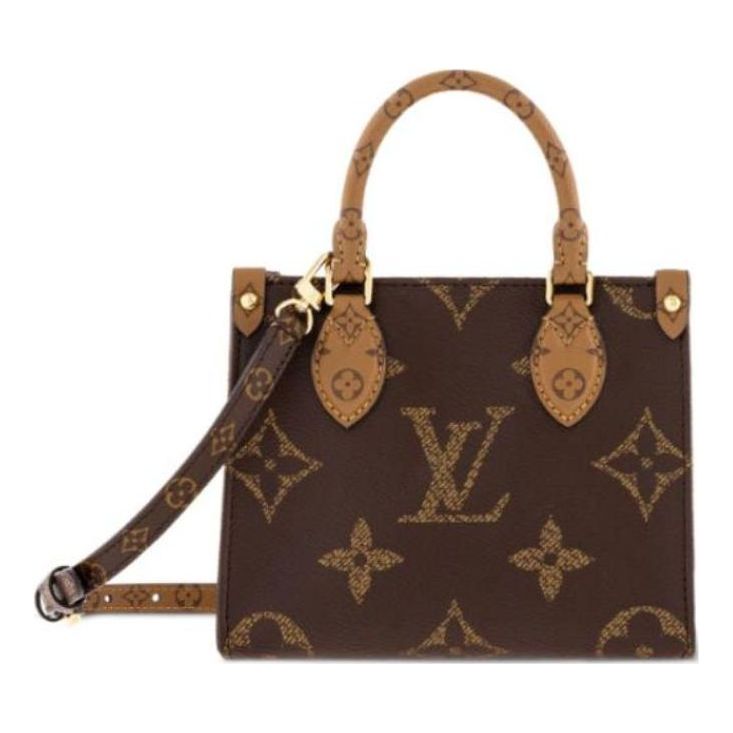 (WMNS) LOUIS VUITTON OnTheGo BB Monogram Reverse Canvas Handbag 'Brown' M46839