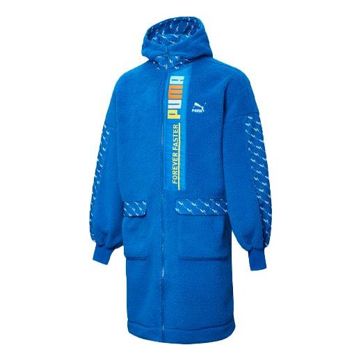 PUMA Long Fleece Jacket 'Blue White' 532171-39