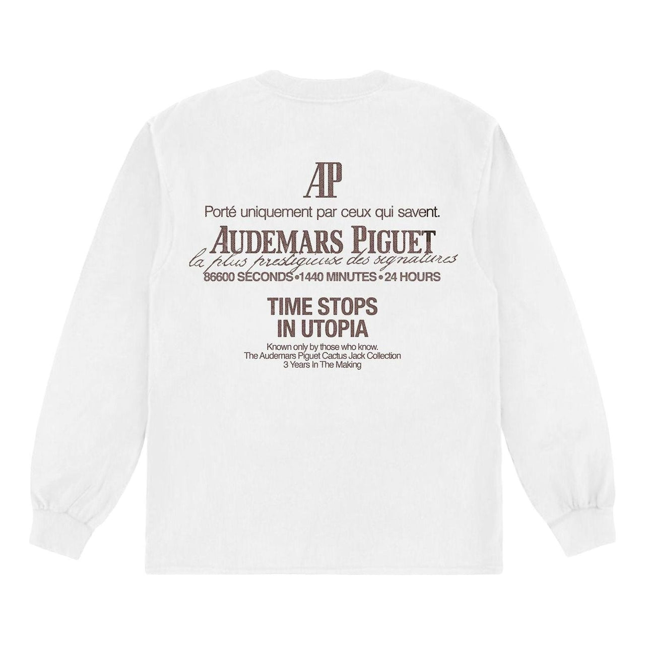 Travis Scott CJ x Audemars Piguet Utopia T-Shirt 'White' CJAP-LS08
