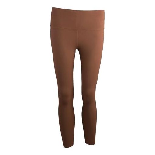 (WMNS) Nike Yoga Luxe Infinalon 7/8 Leggings Brown CJ3802-275