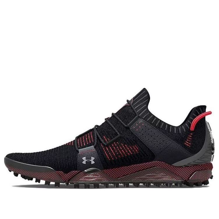 Under Armour HOVR Tour Spikeless Wide Golf Shoes 'Black Red' 3025744-001