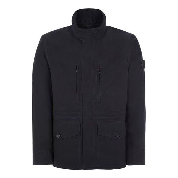 STONE ISLAND Ghost Piece O-Ventile Field Jacket 'Black' 7815412F1-V0029