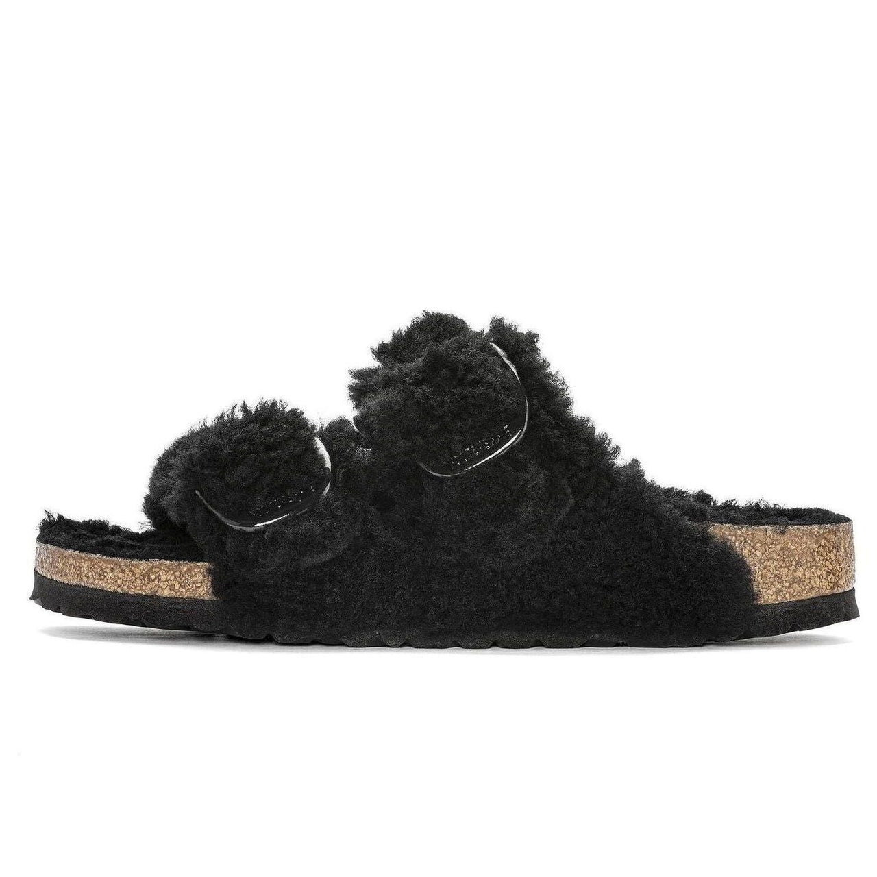 Birkenstock Arizona Big Buckle Shearling Narrow Fit 'Teddy Black' 1023105