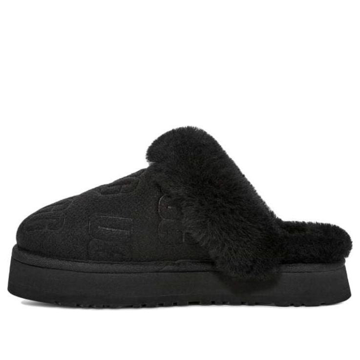 (WMNS) UGG Disquette Felted Slipper 'Black' 1143986-BLK