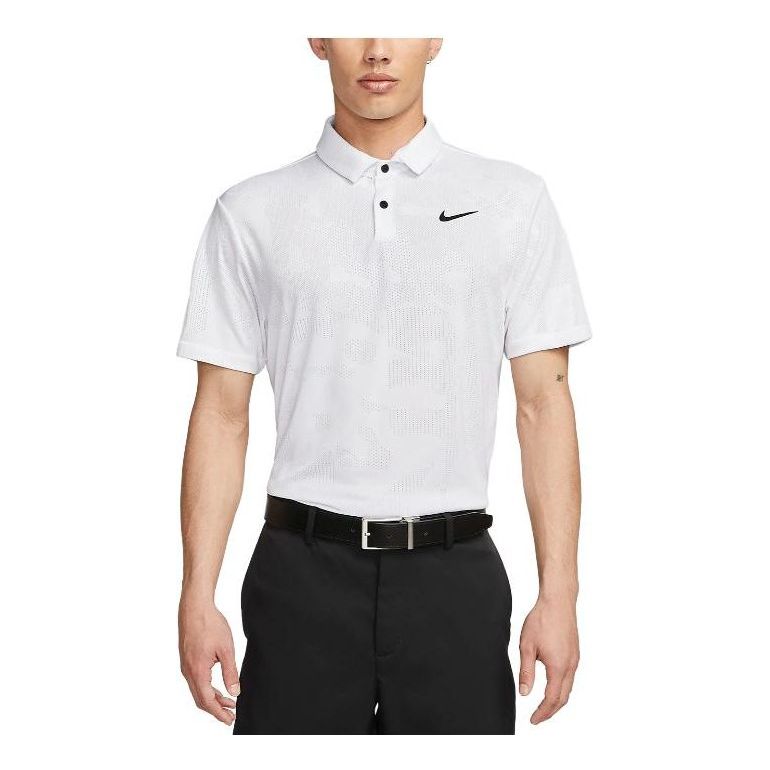 Nike Dri-FIT Tour Jacquard Golf Polo 'White' DR5304-100