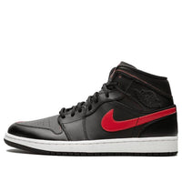 Air Jordan 1 Retro Mid 'Black Team Red' 554724-009