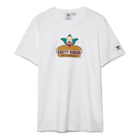 adidas originals x The Simpsons MENS Printed Crew NeckShort Sleeve White HA5821