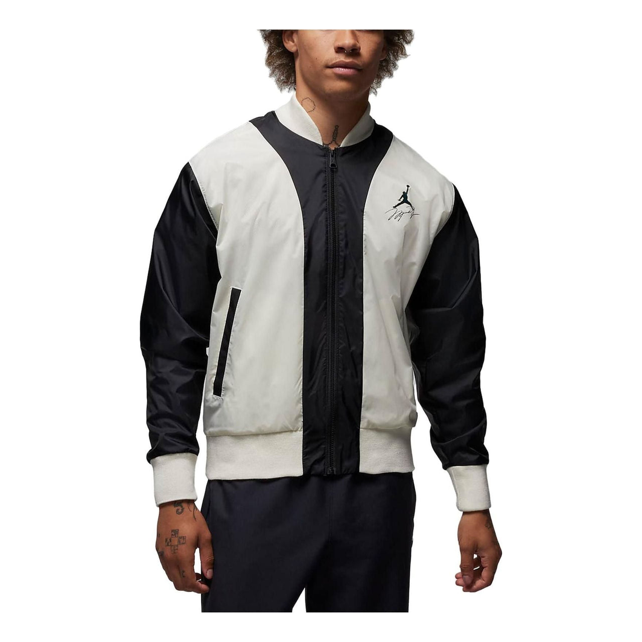 Air Jordan Flight HBR MVP Jacket 'White Black' FB7033-133