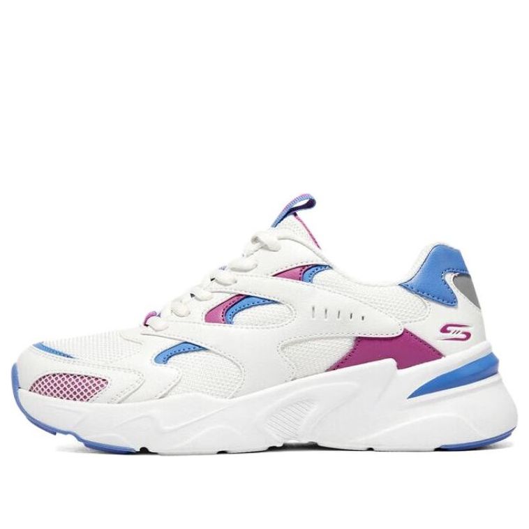 (WMNS) Skechers Bobs Bamina 'White Blue' 117360-WBLP