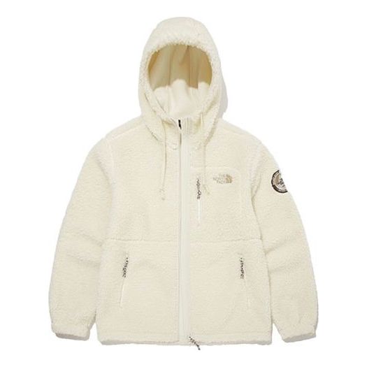 THE NORTH FACE Fleece Hoodie Jacket 'White' NJ4FM57A