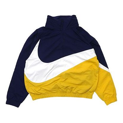 Nike ANORAK WOVEN Jacket YELLOWNAVY 'Blue Yellow White' AT4489-417