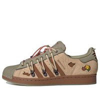 adidas originals Superstar x melting sadness 'Green Brown' H06340