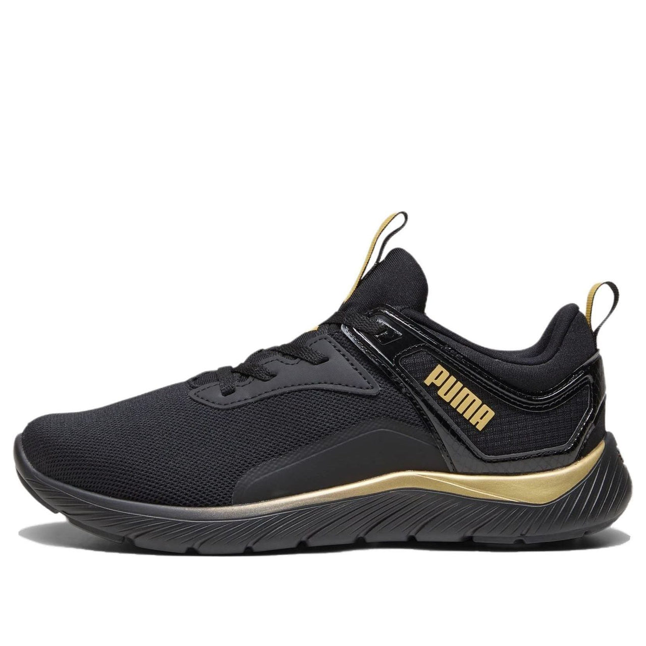 (WMNS) PUMA Softride Remi Molten Metal 'Black Puma Gold' 378848-01