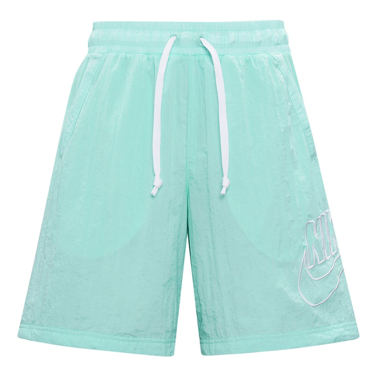 Nike Sportswear Alumni Logo Embroidered Woven Training Sports Shorts Mint Green DB3811-382