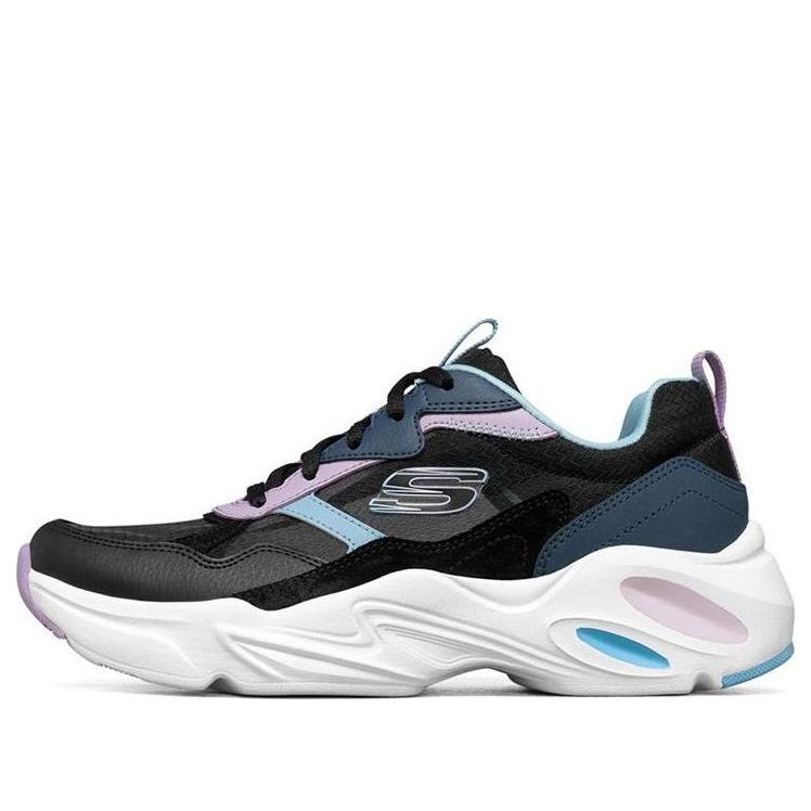 (WMNS) Skechers Stamina Airy Low-Top Running Shoes Black/Blue 896003-BKMT
