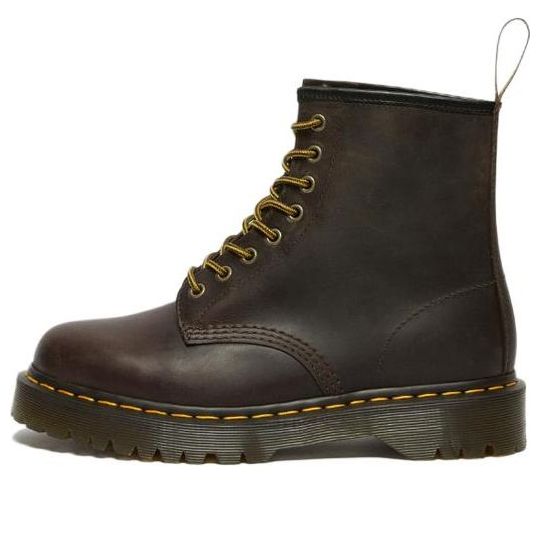 Dr. Martens 1460 Bex Crazy Horse Leather Lace Up Boots 'Dark Brown' 27894201