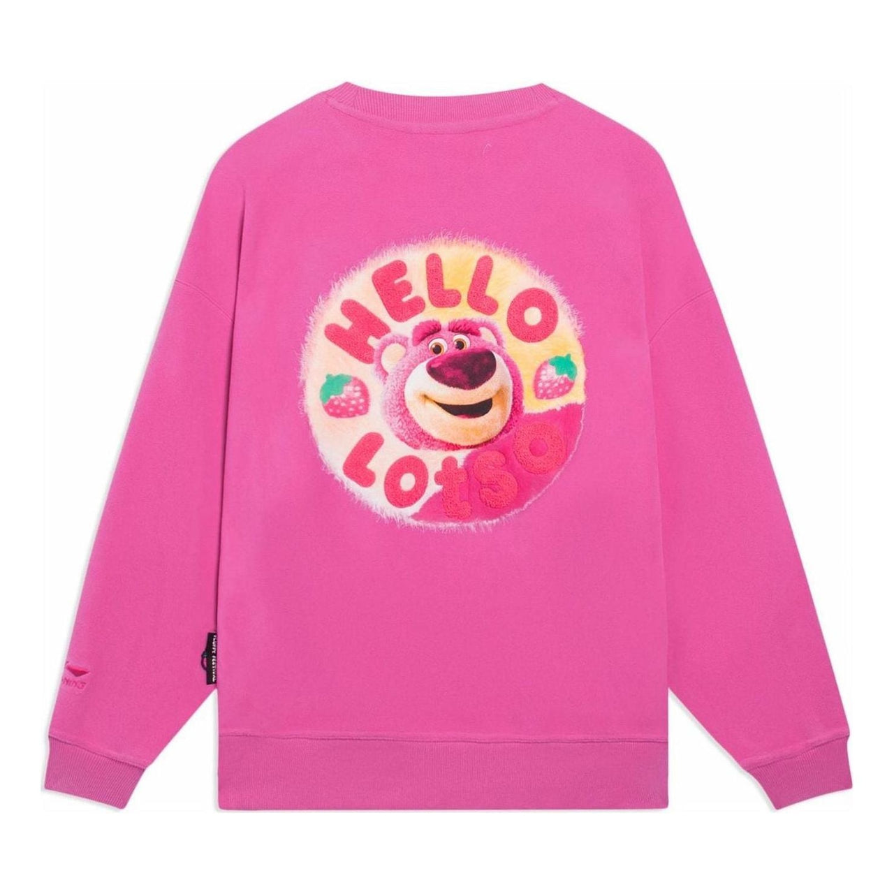 (WMNS) Li-Ning x Disney Toy Story Lotso Graphic Sweatshirt 'Pink' AWDSF36-1