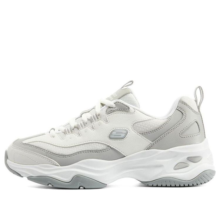 (WMNS) Skechers D'lites 4.0 'White Grey' 896144-WGY