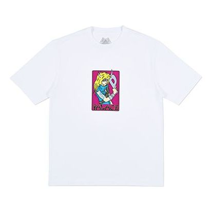 PALACE Mangal T-Shirt White Cartoon Printing Short Sleeve Unisex PAL-SS18-069