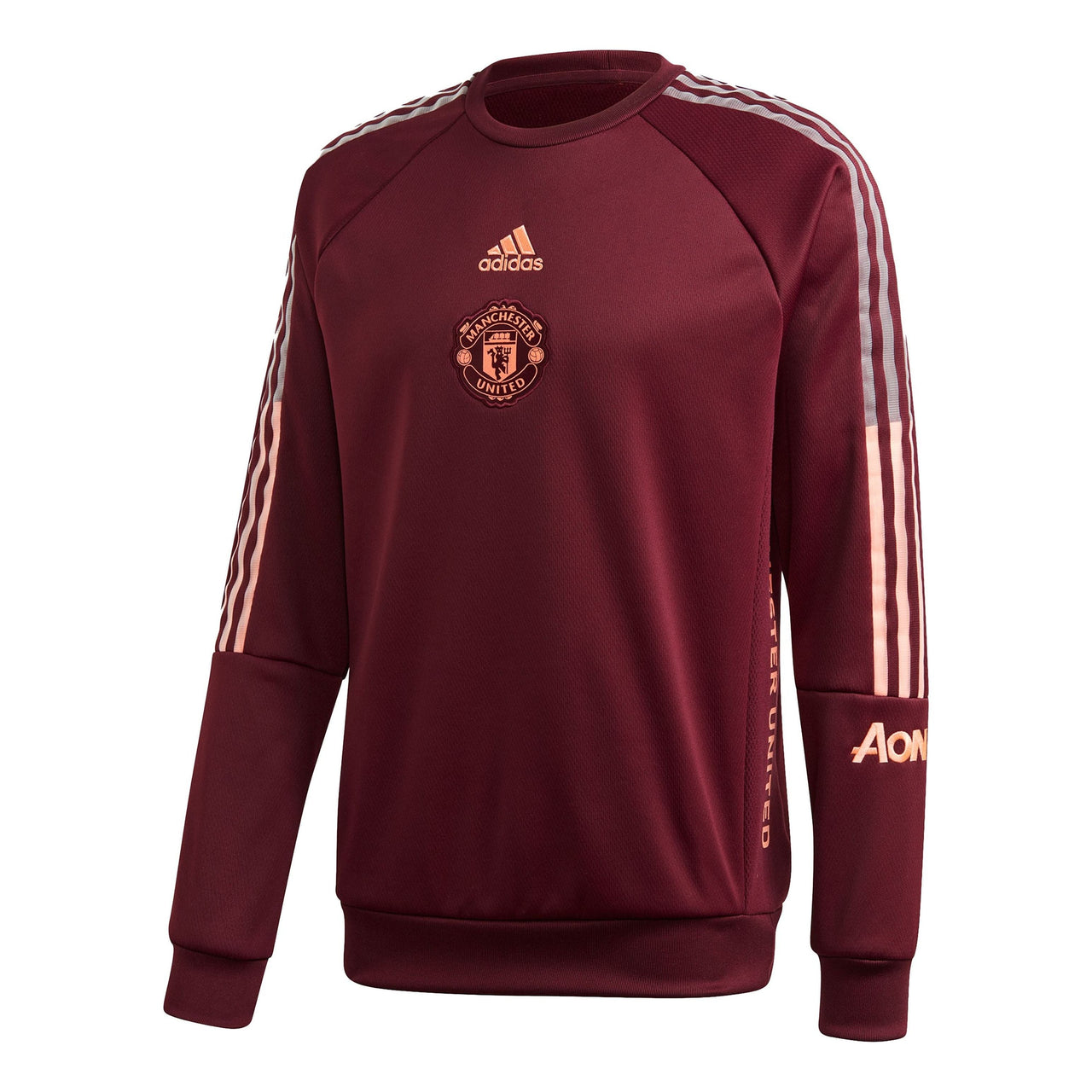 adidas MUFC Travel SWT Manchester United Soccer/Football Sports Pullover Purple FR3863
