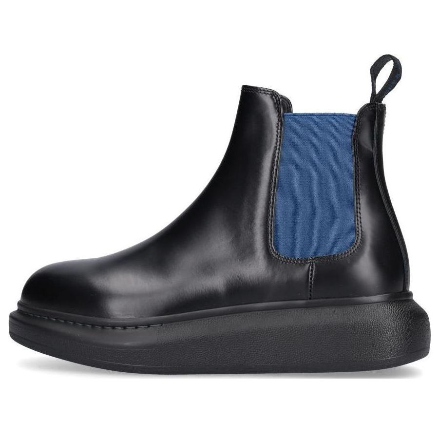 (WMNS) Alexander McQueen Hybrid Chelsea Boot 'Black Blue' 586398WHX561097