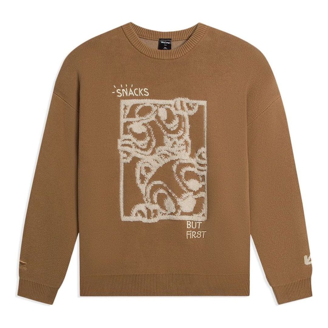 (WMNS) Li-Ning x Disney Graphic Sweaters 'Brown' AMBS156-2
