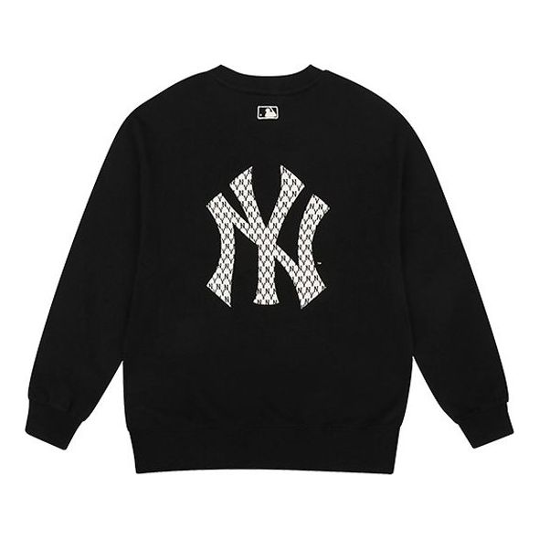 MLB Unisex New York Yankees Vintage Old Flower Series Round-neck Sweatshirt Black 31MTM1941-50L