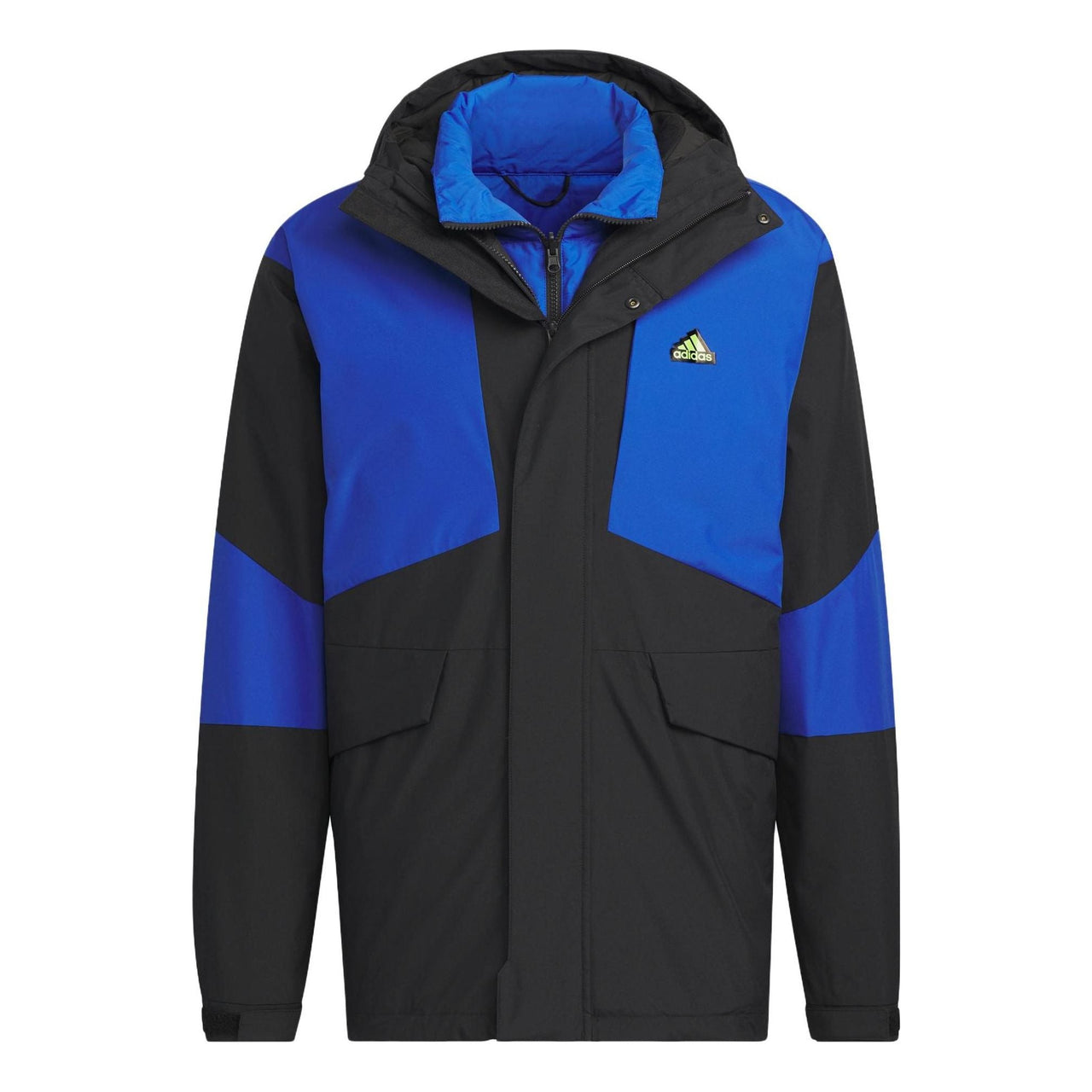 adidas Snow Sport-Inspired 3-In-1 Down Jacket 'Black Blue' IU2676