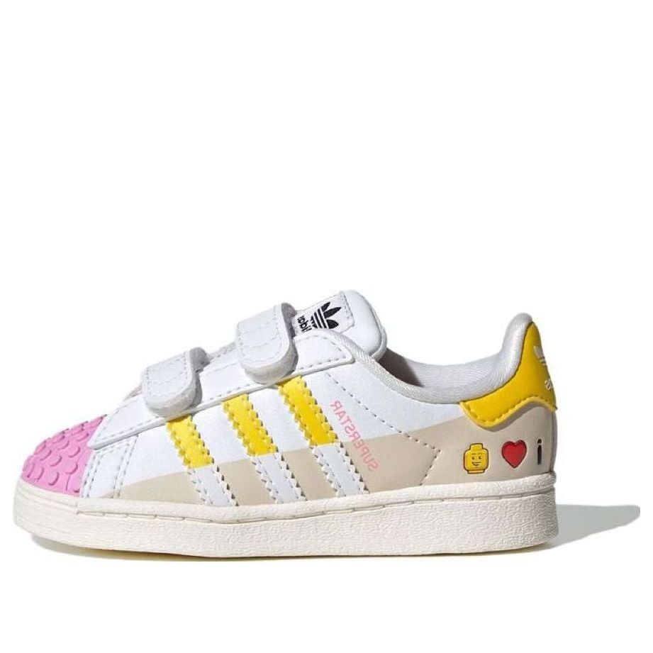 (TD) adidas Superstar x LEGO Shoes 'White Yellow Pink' IF2912