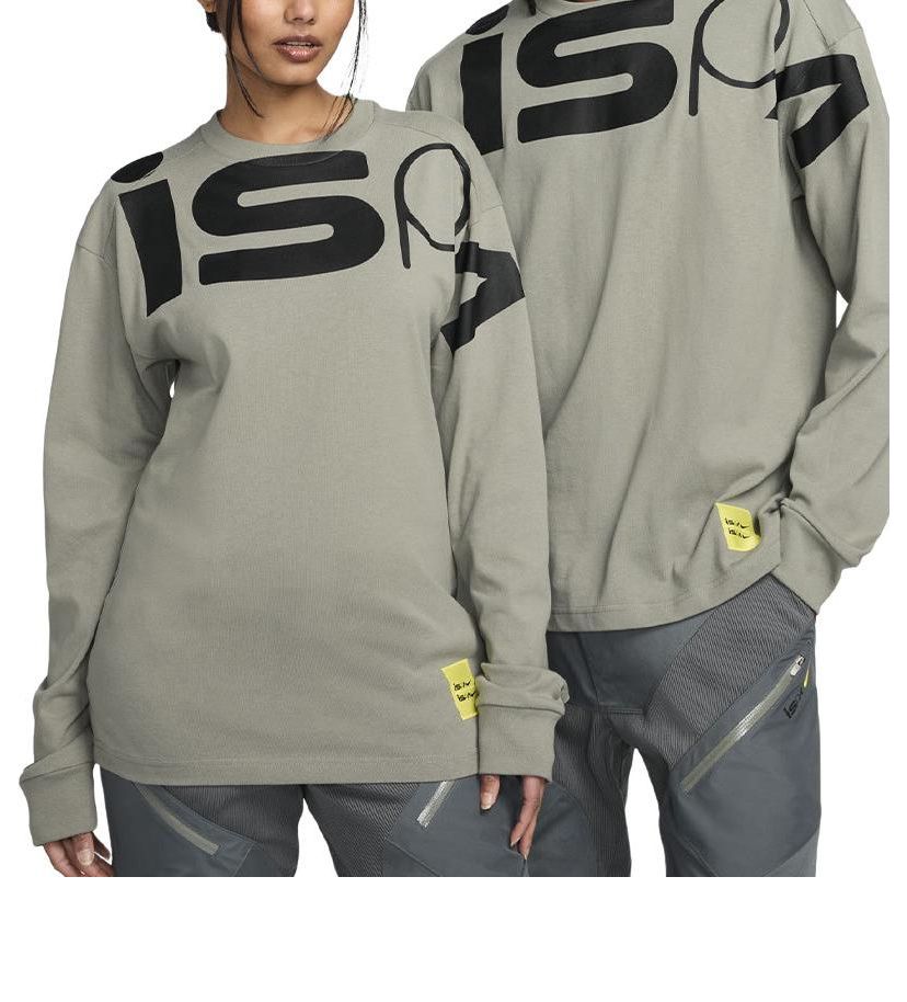 Nike ISPA Long Sleeve T-shirt 'Dark Ash Black' FJ7375-053