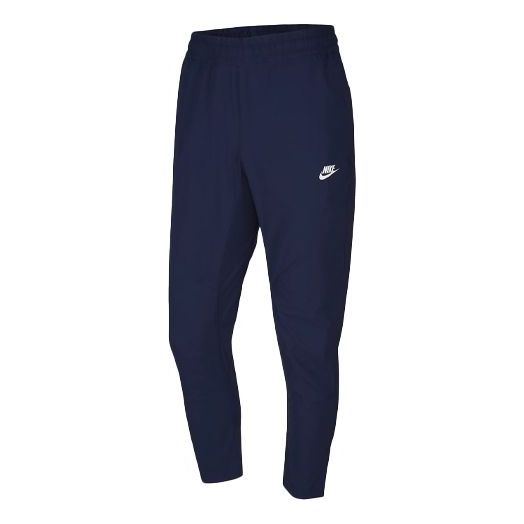 Men's Nike Solid Color Running Breathable Knit Sports Pants/Trousers/Joggers Deep Navy Blue CZ9820-410