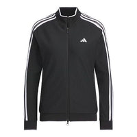 (WMNS) adidas 3-Stripes Track Dry Jacket Asia Sizing 'Black White' IK9794