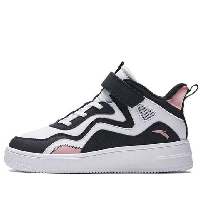 (GS) ANTA Skateboarding Series Sneakers High 'White Black Pink' A322338035-1