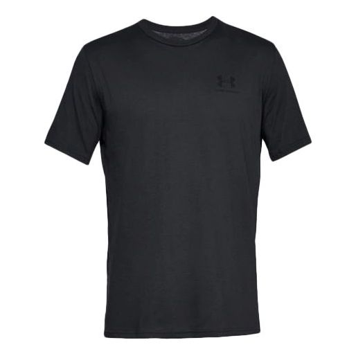 Under Armour Sportstyle Training Sports Short Sleeve Couple Style Black 1326799-001
