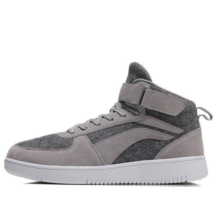 Li-Ning Mid Tops Casual Skateboarding Shoes Gray AGCM163-3