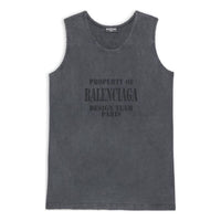 Balenciaga Property Loose Tank Top 'Washed Black' 697880TMVI11055