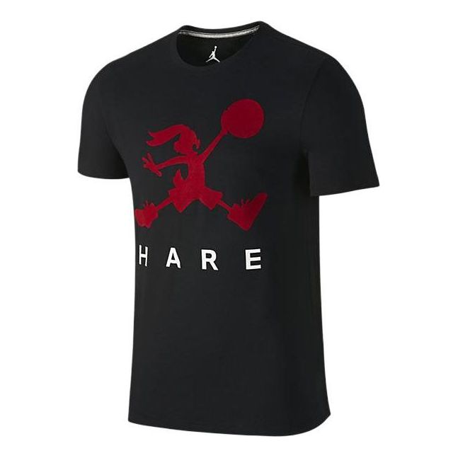 Air Jordan Jumpbunny WB Air T-shirt 'Black Gym Red' 717083-010