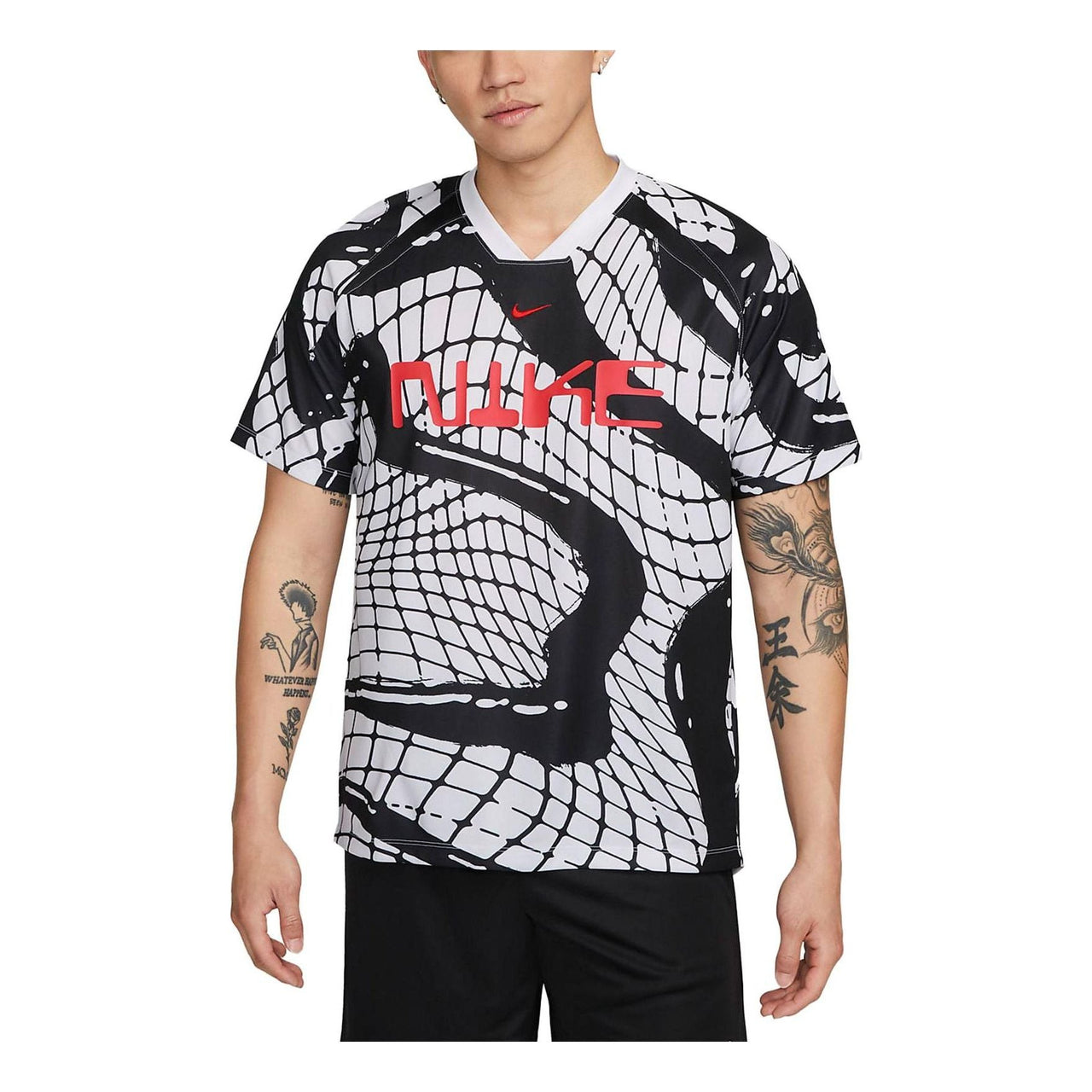 Nike Dri-FIT Football Shirt 'Black White' FB6408-100