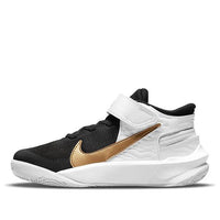 (PS) Nike Team Hustle D 10 FlyEase 'Black White Gold' DD7302-002