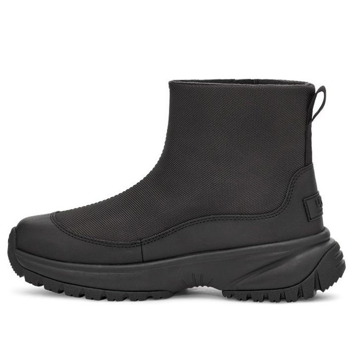 (WMNS) UGG Yose Zip Fleece Lined Snow Boots Black 1112329-BLK