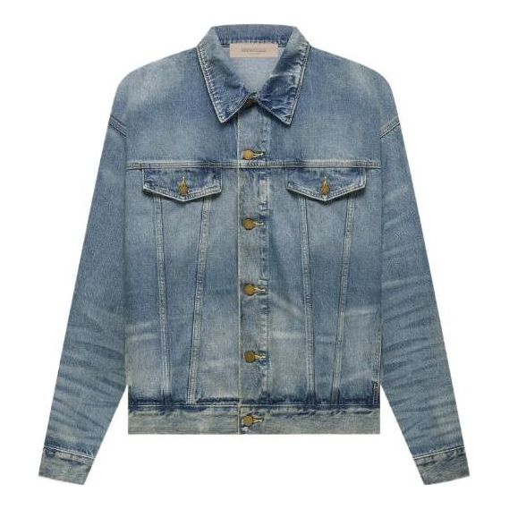 Fear of God Essentials FW22 Denim Trucker Jacket 'Indigo' FOG-FW22-005