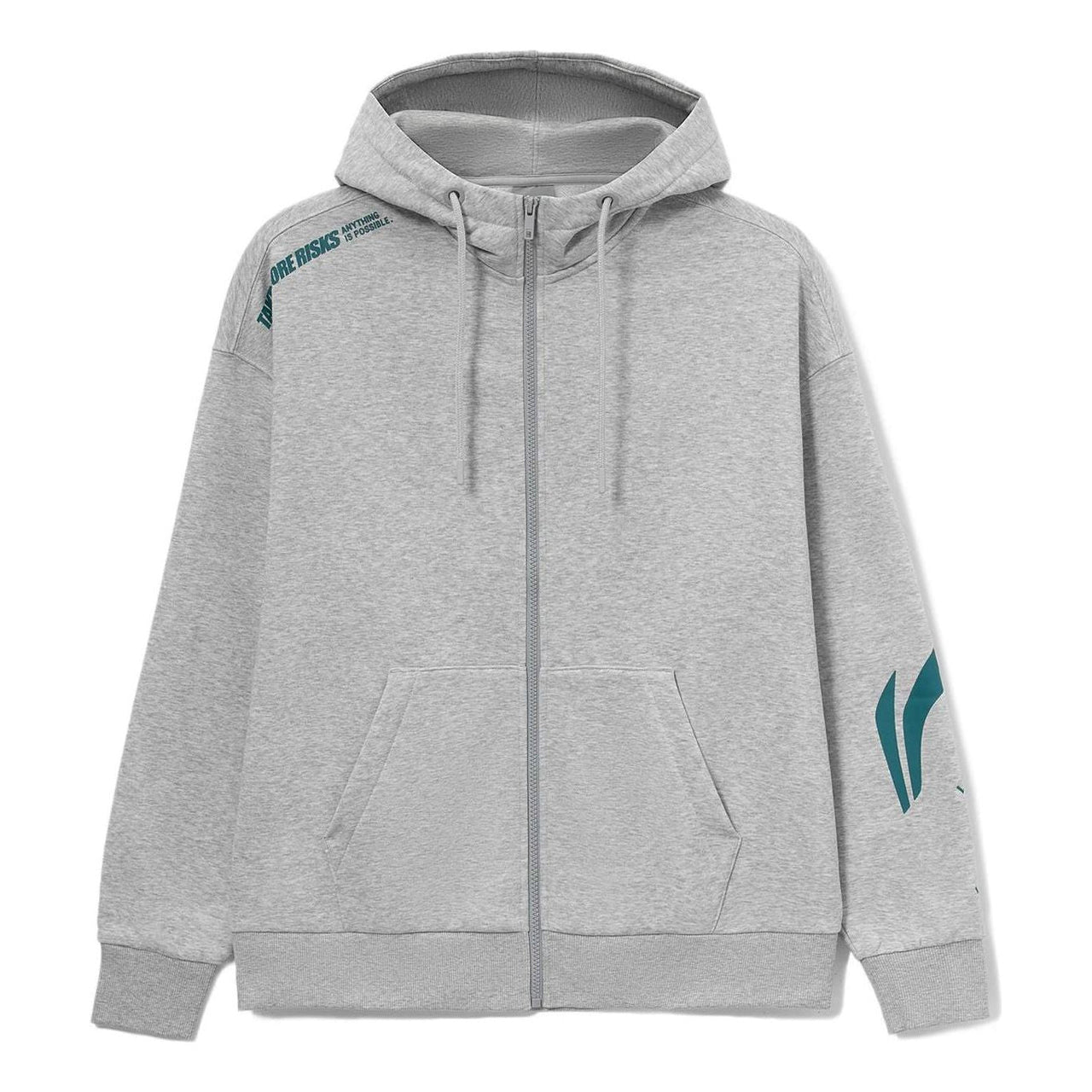 Li-Ning Graphic Hooded Jacket 'Grey' AWDT585-2