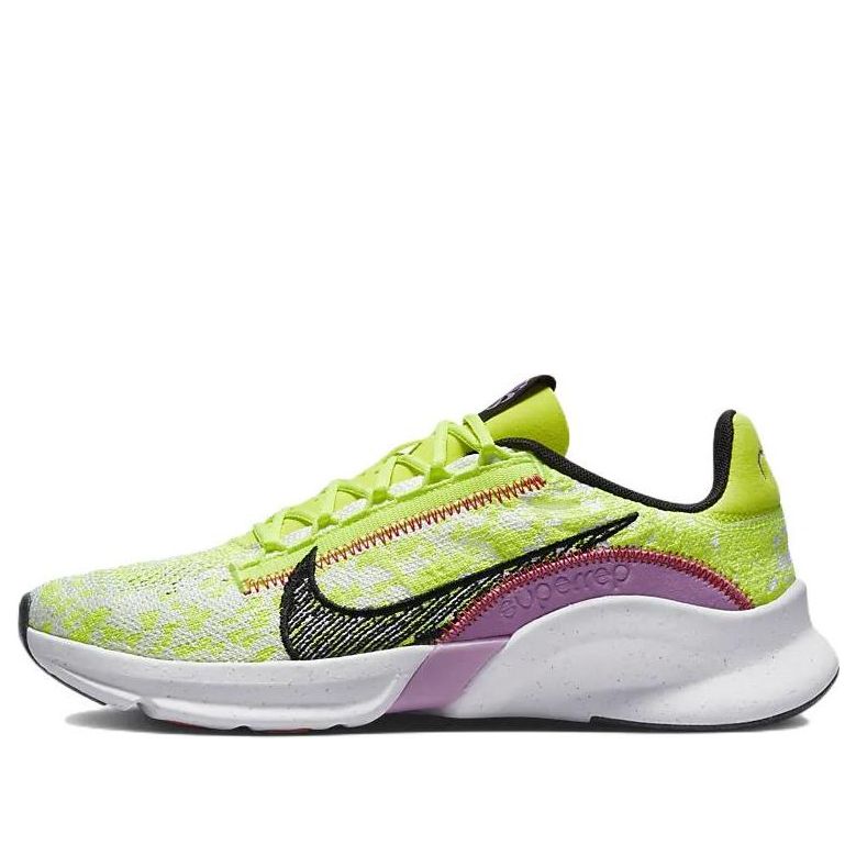 (WMNS) Nike SuperRep Go 3 Flyknit Next Nature 'Volt Rush Fuchsia' DH3393-700