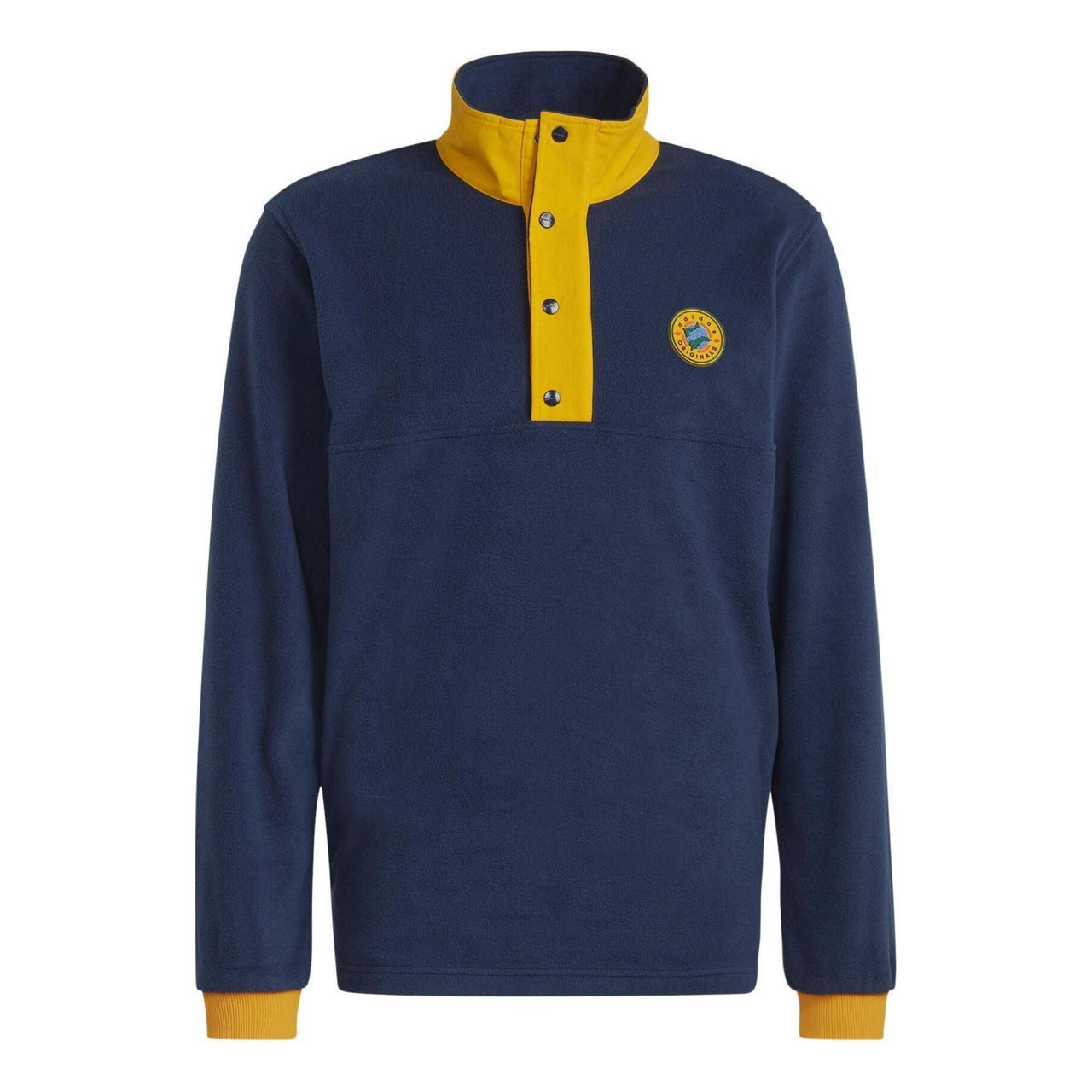 adidas originals Wh Snap Fleece 'Navy Blue Yellow' II8482