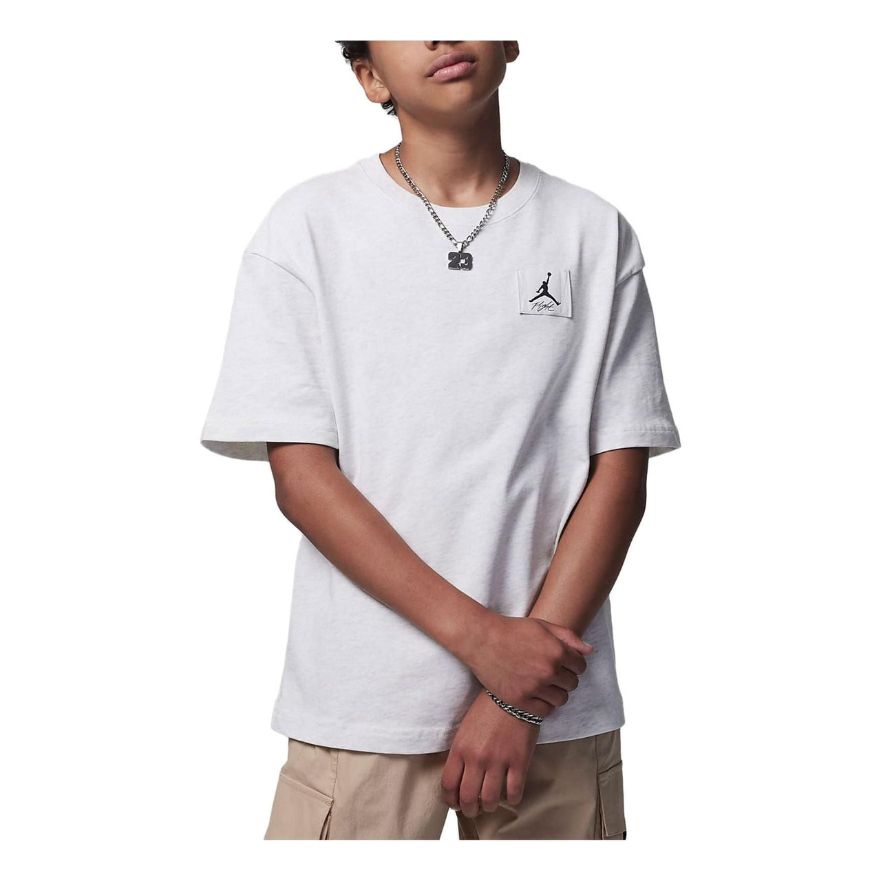 (GS) Air Jordan T-Shirt 'White' FQ0783-165