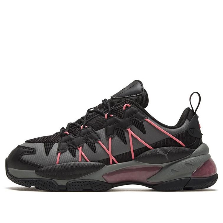 PUMA LQDCELL Omega Striped Knit 'Black Castlerock' 371476-04