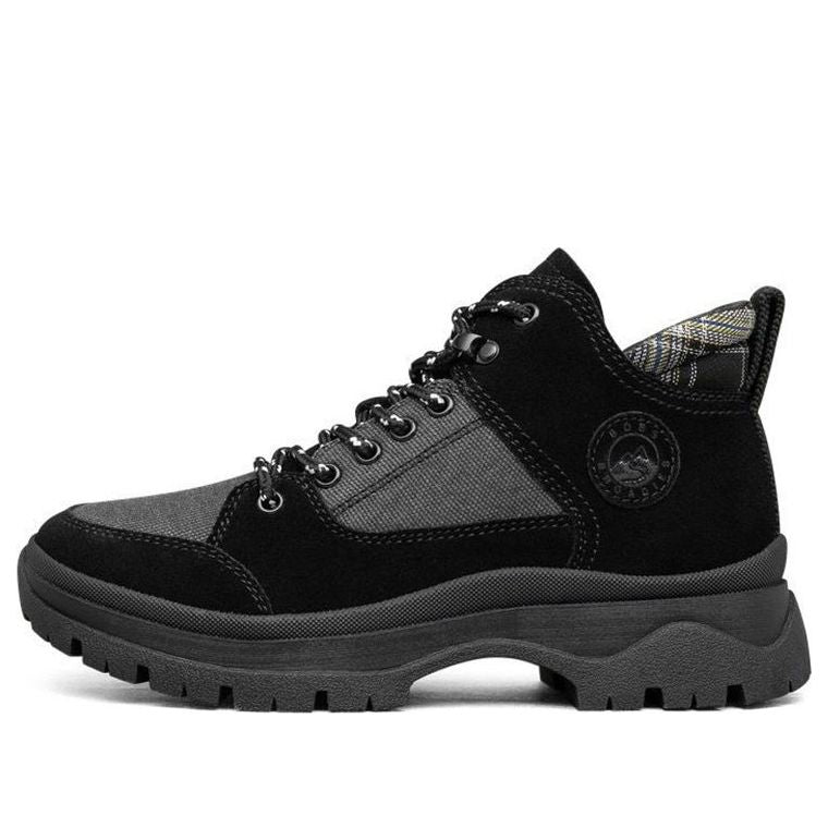 (WMNS) Skechers Roadies Martin Boots 'Black Grey' 113436-BLK